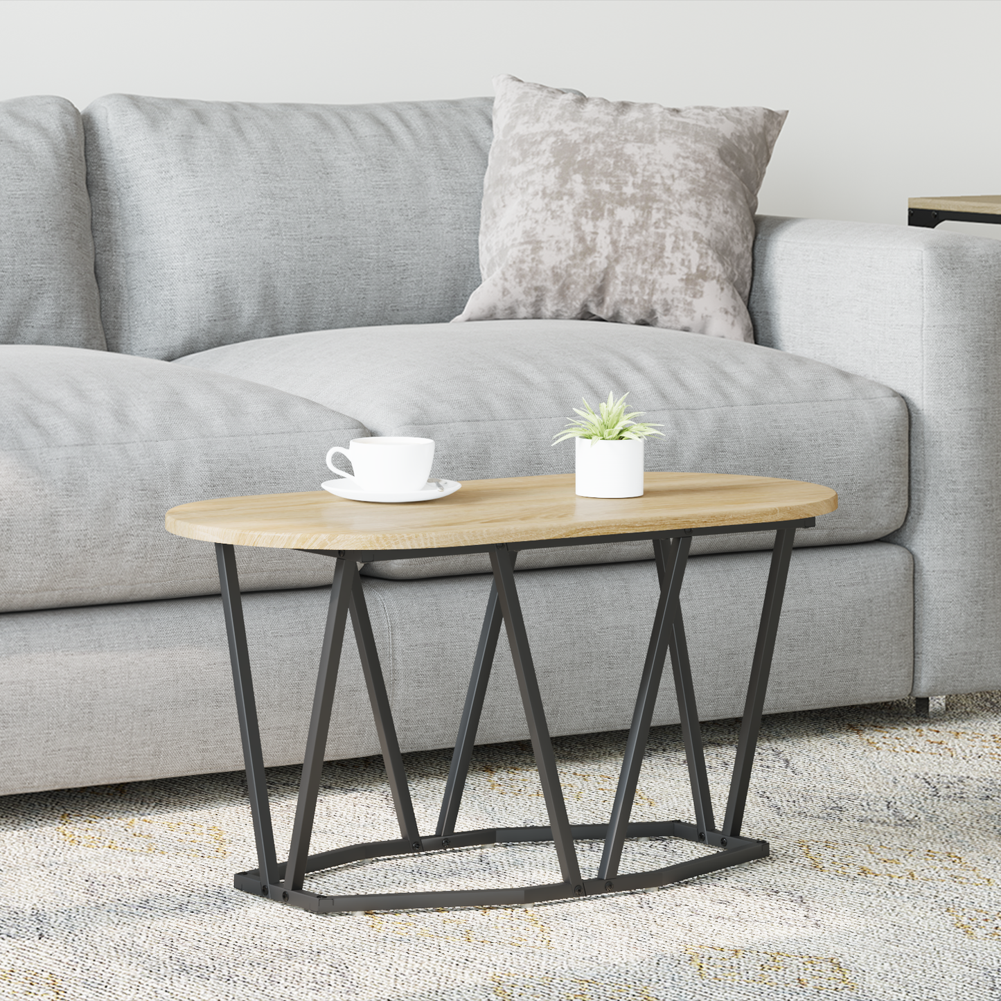 Coffee Table Sonoma Oak 80 x 40 x 40.5 cm