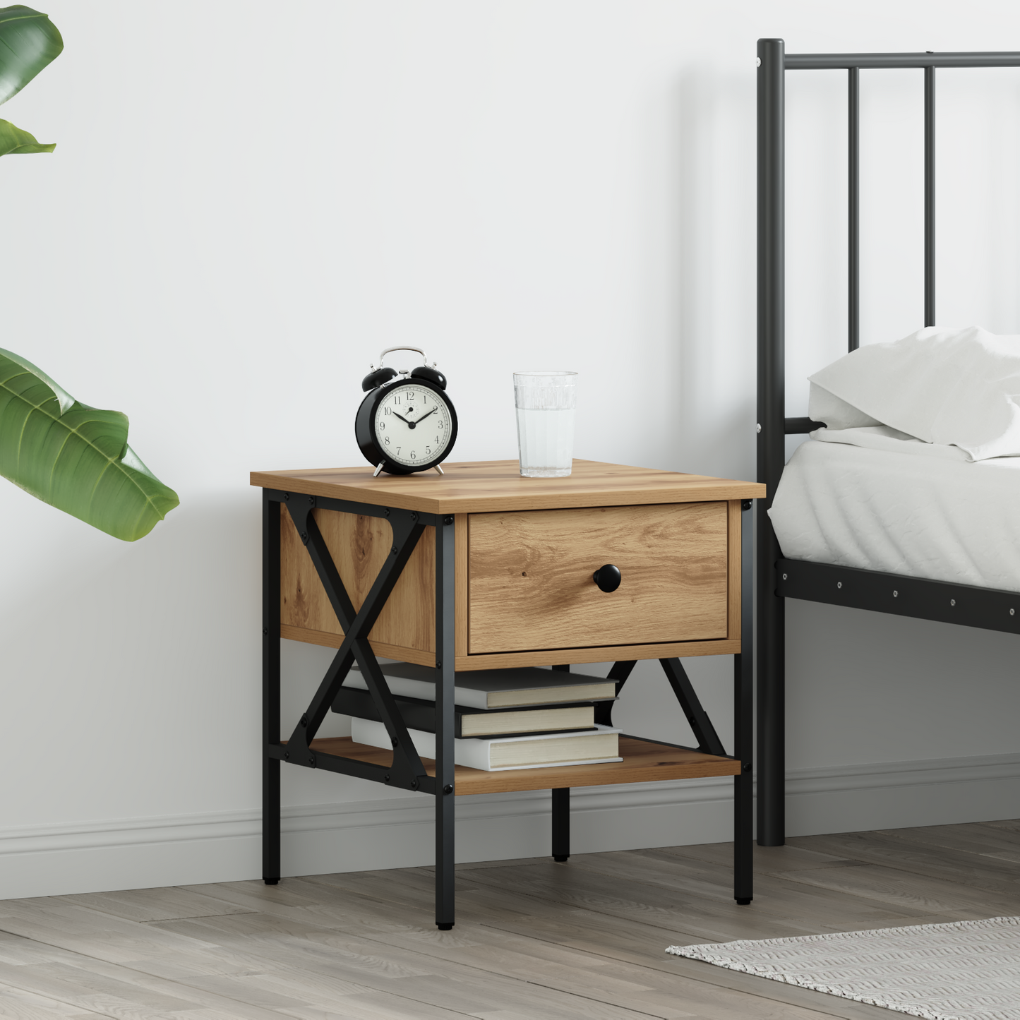 Bedside Cabinet with Drawer Artisan oak 40 x 42 x 45 cm