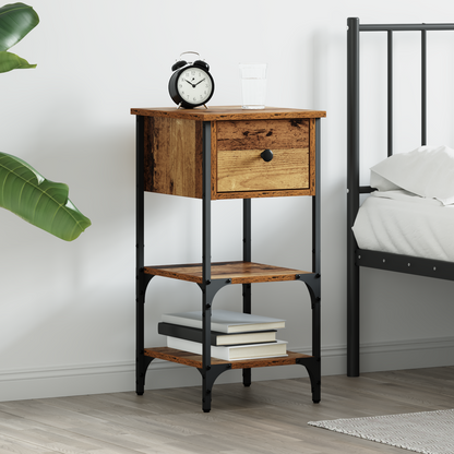 Bedside Cabinet Brown 33.5 x 36 x 70 cm Engineered Wood