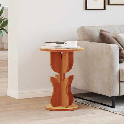 Coffee Table Wax Brown 39.5 x 39.5 x 53.5 cm Solid pine wood