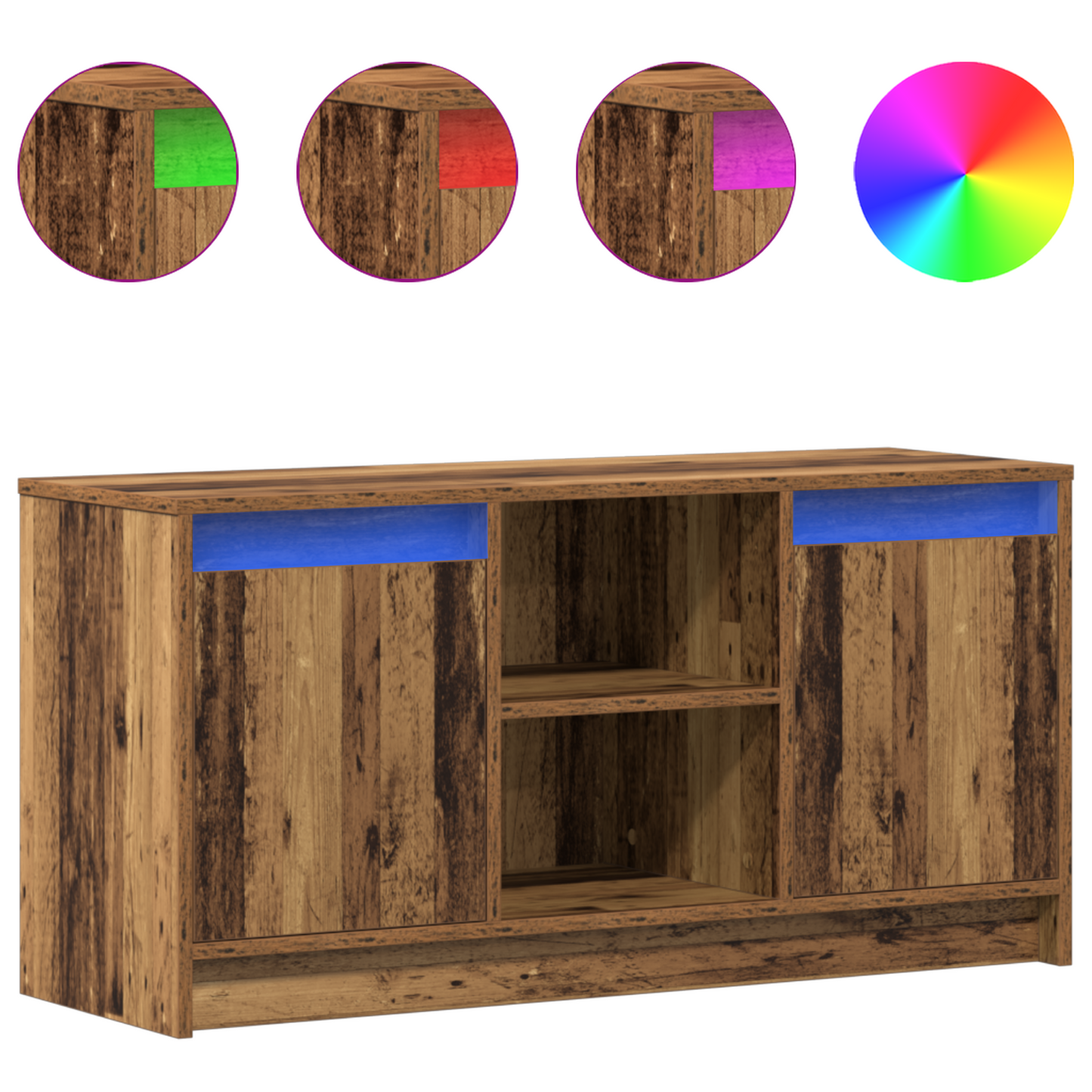 TV Units Brown 100 x 34 x 50 cm Engineered wood