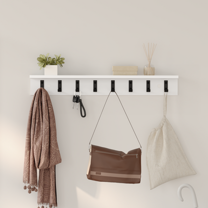 Wall-Mounted Coat Rack Wall-mounted White 80 x 10.5 x 10.5 cm