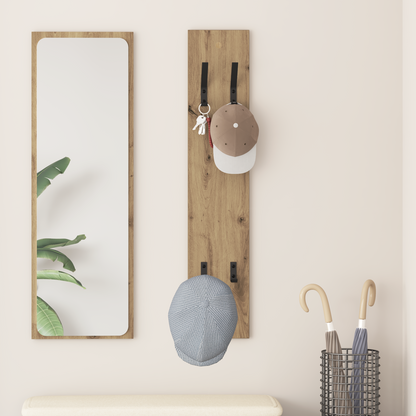 Wall-Mounted Coat Rack Artisan Oak 20 x 1.5 x 100 cm