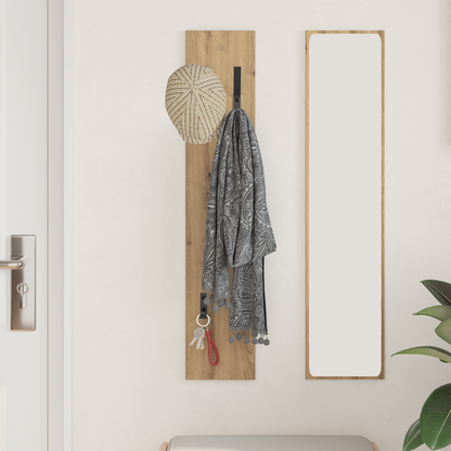 Wall-Mounted Coat Rack Artisan Oak 20 x 1.5 x 100 cm