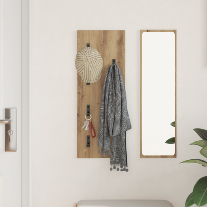Wall-Mounted Coat Rack Artisan Oak 30 x 1.5 x 80 cm