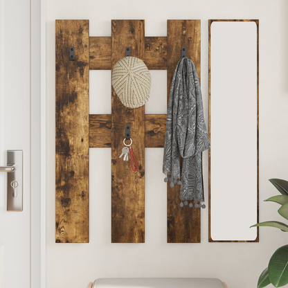 Wall-Mounted Coat Rack Wall-mounted Smoked Oak 65 x 3 x 100 cm