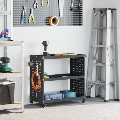 Tool Trolley Anthracite 75 x 35 x 73 cm Cold-rolled Steel