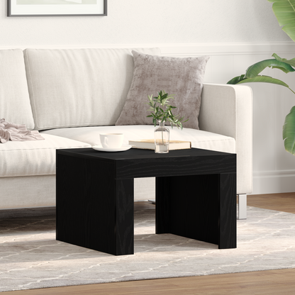 Coffee Table Black Oak 50 x 50 x 35 cm Engineered Wood