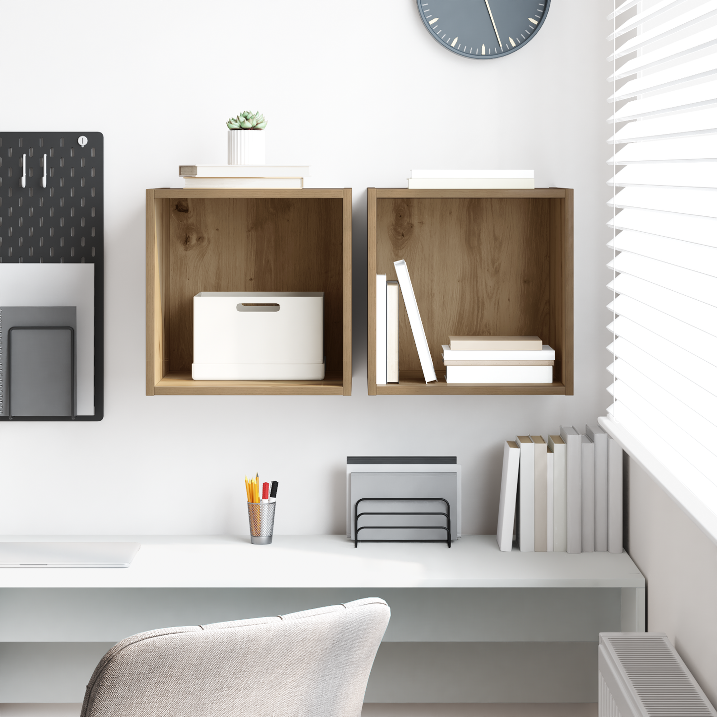Wall Cabinet 2 pcs Artisan Oak 37 x 37 x 37 cm Engineered Wood