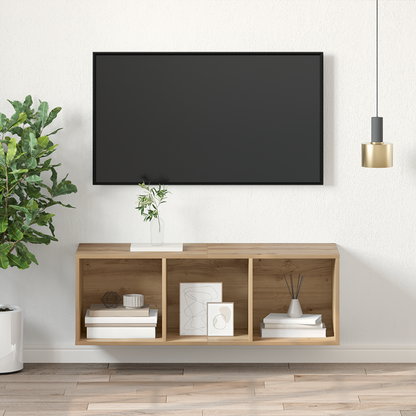 TV Cabinet Set Artisan Oak 37 x 37 x 107 cm Engineered Wood