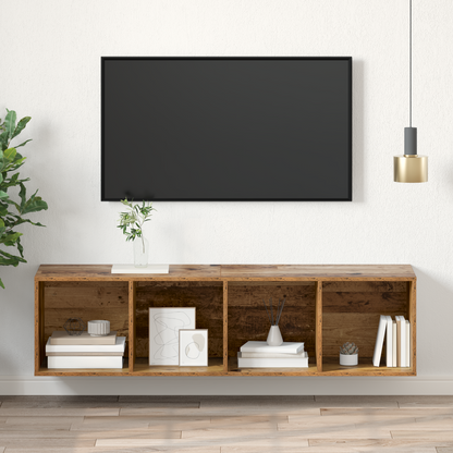 TV Cabinet Set Old Wood 37 x 37 x 142.5 cm Engineered Wood