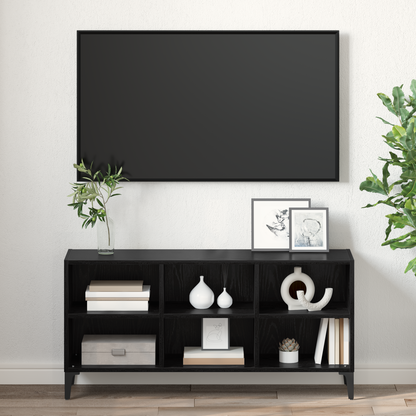 TV Cabinet Set Black 103.5 x 30 x 50 cm Engineered Wood