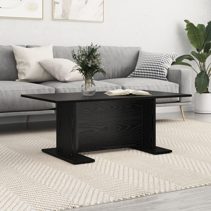 Coffee Table Black oak 103.5 x 60 x 40 cm Engineered wood