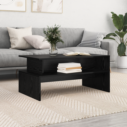 Coffee Table Black Oak 90 x 55 x 42.5 cm Engineered Wood