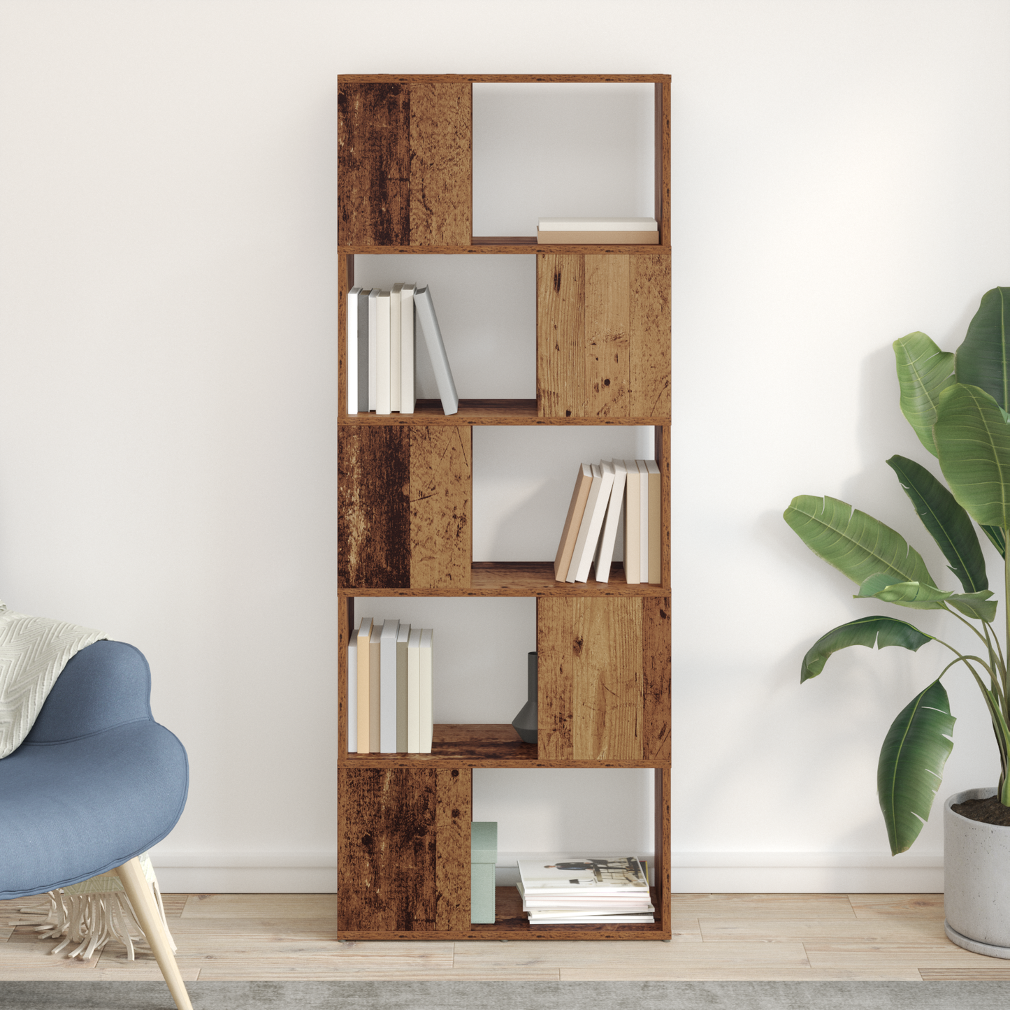 TV Cabinet Set Brown 60 x 24 x 156 cm Engineered Wood