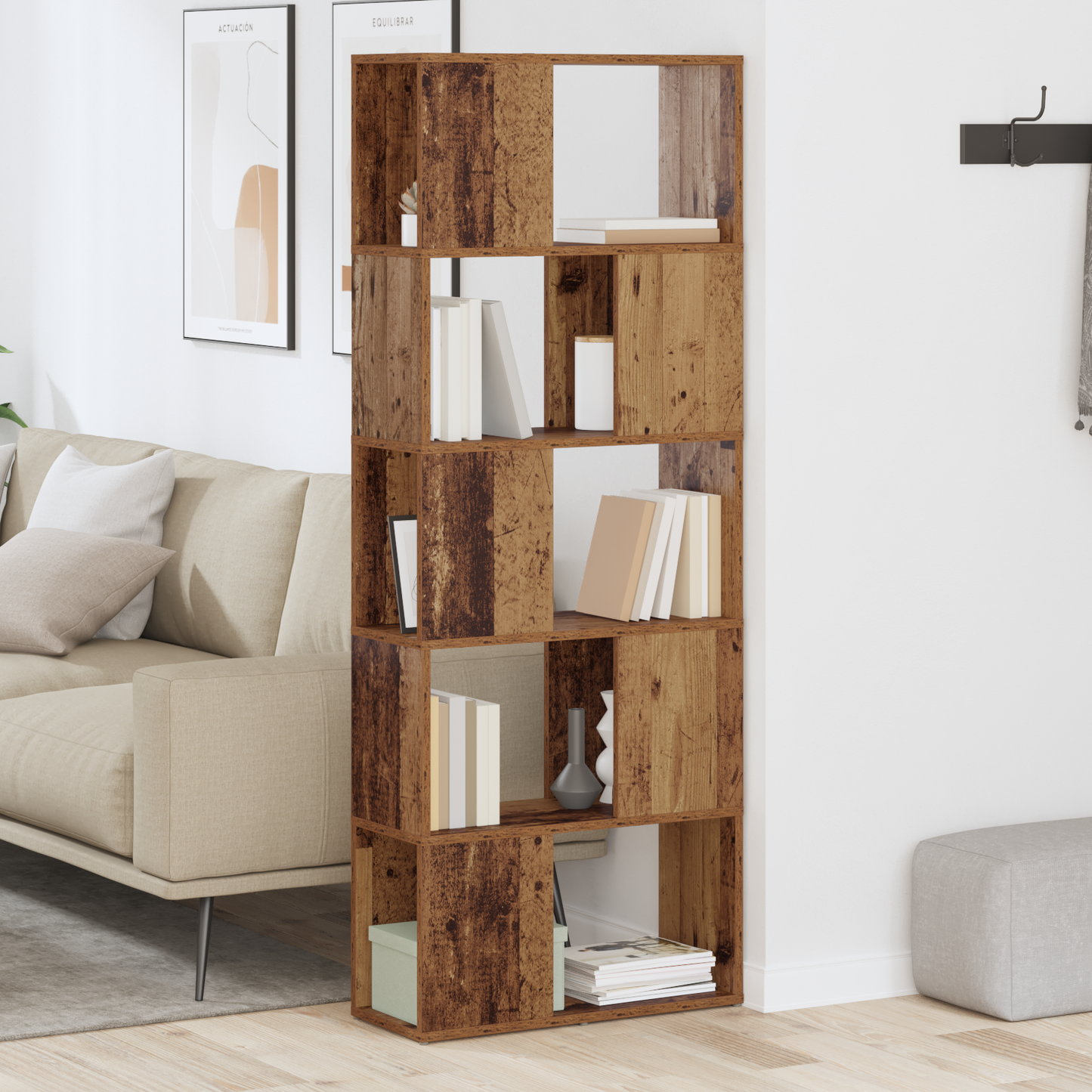 TV Cabinet Set Brown 60 x 24 x 156 cm Engineered Wood