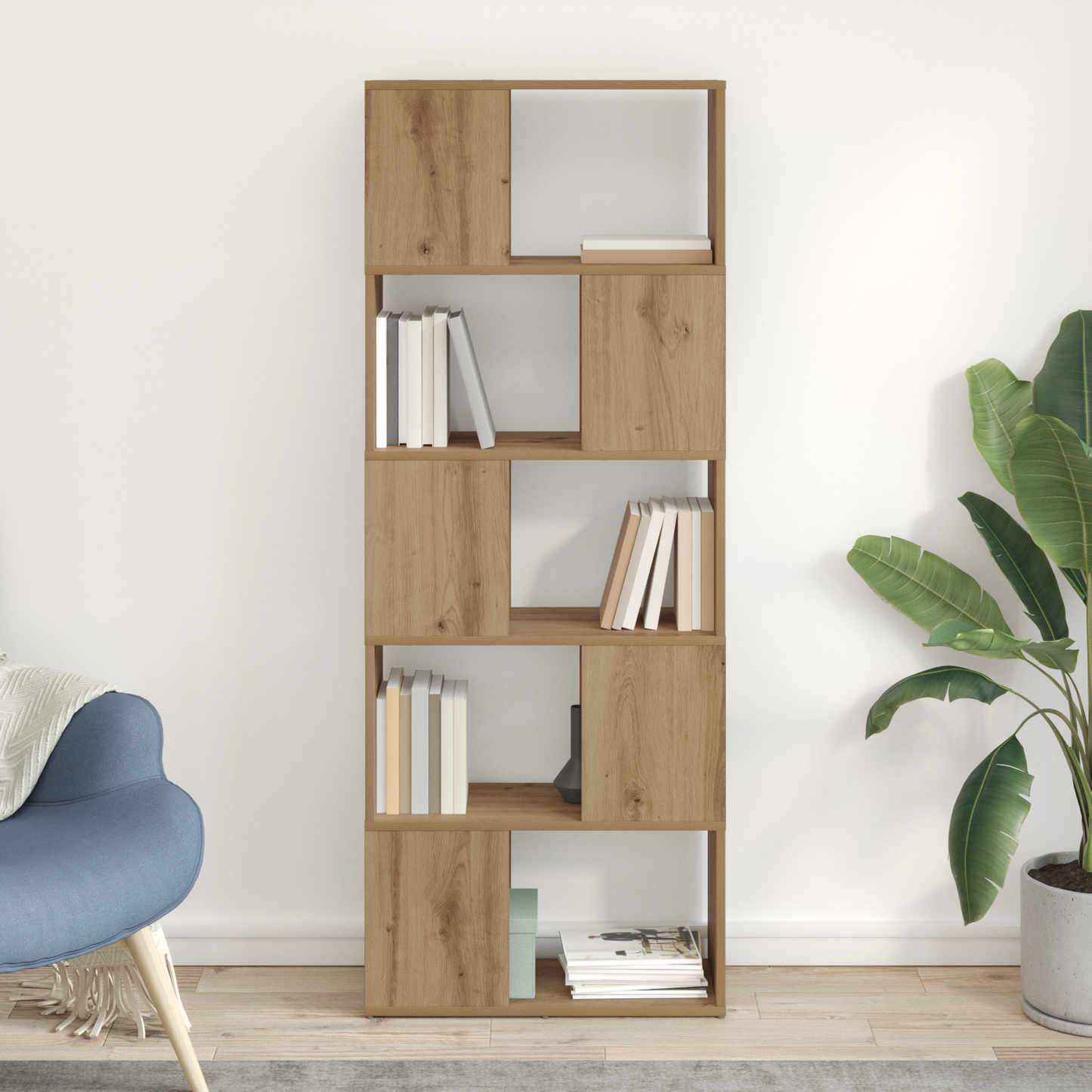 TV Cabinet Set Brown 60 x 24 x 156 cm Engineered Wood
