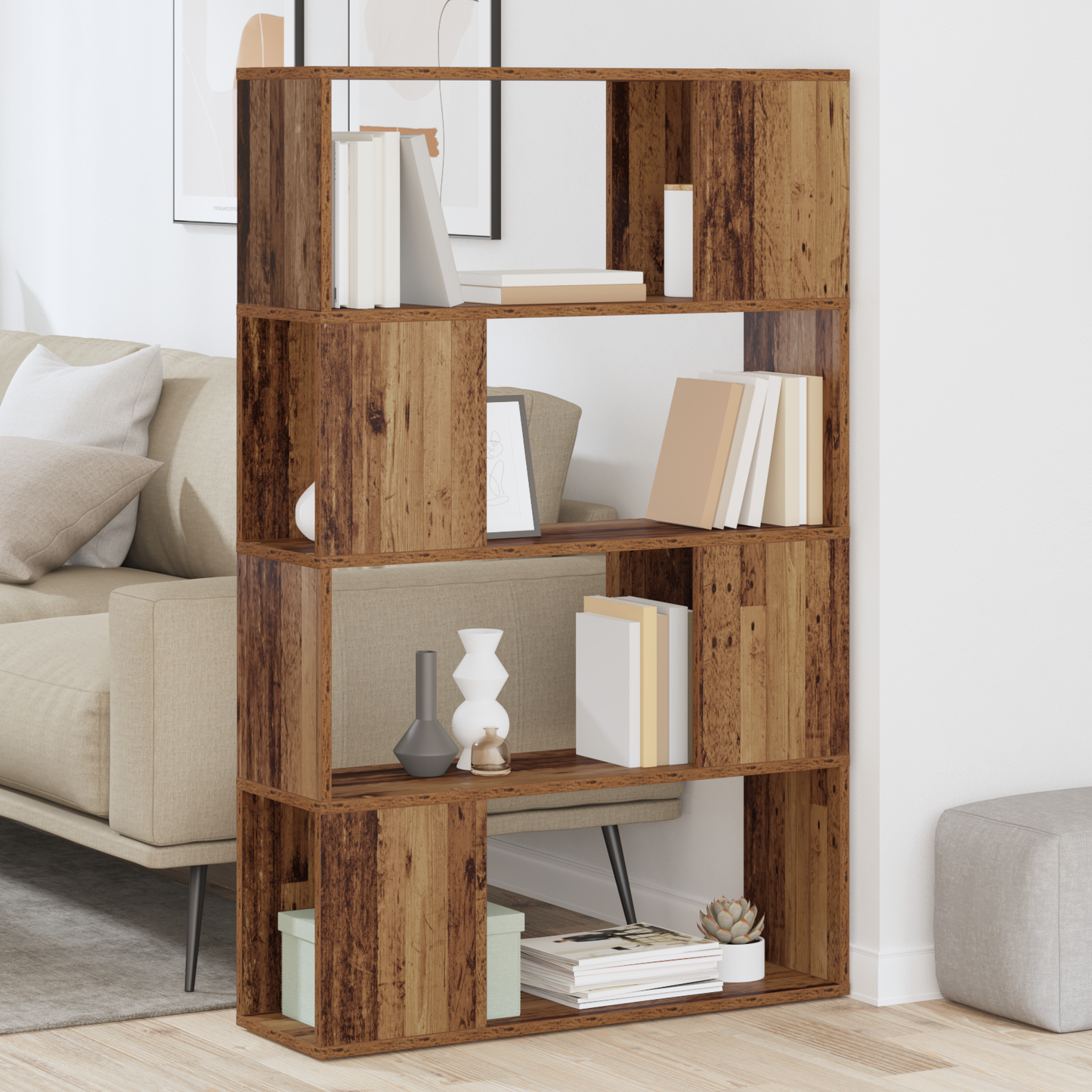 TV Cabinet Set Brown 80 x 24 x 125 cm Engineered Wood