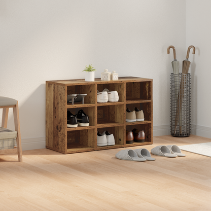 Shoe Cabinet Old Wood 77.5 x 30 x 51 cm Engineered Wood