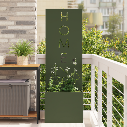 Garden Privacy Screen Olive green 50 x 150 cm Cold-rolled steel