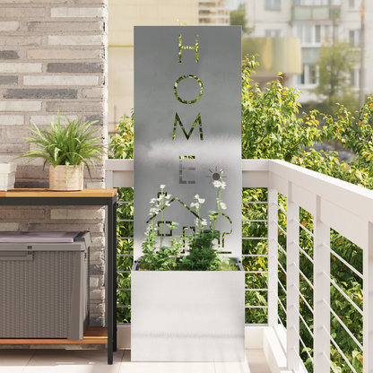 Garden Privacy Screen Sliver 50 x 150 cm Stainless steel