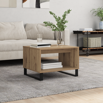 Coffee Table Artisan oak 60 x 50 x 40 cm Engineered wood